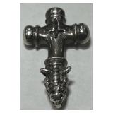 STERLING SILVER CROSS PENDANT 15.10GRS