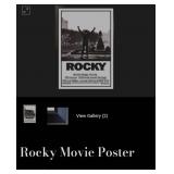 S1 - ROCKY MOVIE PRINT FRAMED (M51)