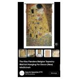 S1 - KLIMT THE KISS PRINT WALL HANGING (M26)