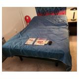 S1 -BED WITH ADJUSTABLE MATTRESS, NIGHTSTAND, LAMP