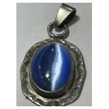 STERLING SILVER GEMSTONE PENDANT 7.40GRS