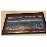 S1 - LAHAINA ART PRINT FRAMED 22X31" (K61)
