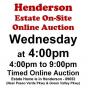 WELCOME TO OUR WED. @4pm ONLINE PUBLIC AUCTION