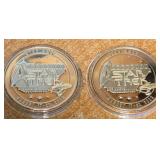 N1 - TWO STAR TREK COLLECTIBLE COINS (4)