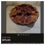 N1 - VINTAGE WOODEN CENTERPIECE BOWL (L46)
