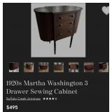 N1 - VINTAGE MARTHA WASHINGTON SEWING CABINET (L47