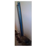 N1 - PROJECTOR SCREENS, WHEELED PLANT STAND (M22)