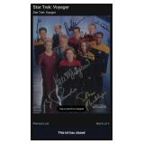 N1 - STAR TREK VOYAGER CAST MULTI SIGNED PHOTO