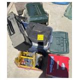 N1 -CAMPING STOVE, MAGAZINES, INFLATABLE SNO-GLOBE