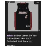 N1 - ADIDAS MIAMI 6 BASKETBALL JERSEY SIZE XL (L20