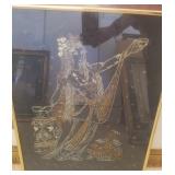 N3 - EMBROIDERED ARTWORK FRAMED (G58)