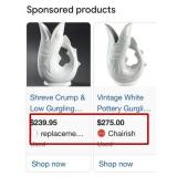 N3 - SHREVE, CRUMP & LOW PORCELAIN FISH VASE (O24)