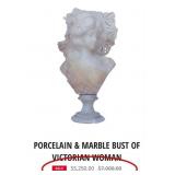 N3 - VINTAGE MARBLE BUST (AS IS) (G168)