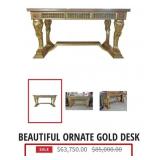 N3 - LOUIS XVI-STYLE GILT CONSOLE TABLE (G59)