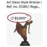 N3 - ART DECO-STYLE BRONZE SCULPTURE (F21)