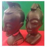 N3 - TWO AFRICAN ART DECANTERS (G123)