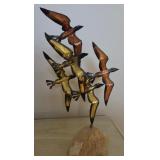 N3 - MID-CENTURY FLOCK OF SEAGULLS SCULPTURE