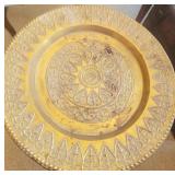 N3 - BRASS DECORATIVE TRAY 23'DIA (G125)