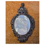 STERLING SILVER CAMEO BROOCH/PENDANT 30GRAMS