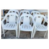 S3 - SIX MATCHING PATIO CHAIRS