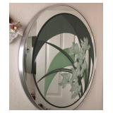 S3 - ART NOUVEAU-STYLE WALL MIRROR 27.5"DIA (F65)