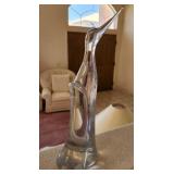 S3 - SIGNED ART GLASS SCULPTURE 14"T (L25)