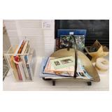 S3 - FIREPLACE LOG BASKET, BOOKS, CANDLE (F22)