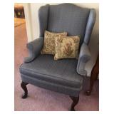 S3 - WINGBACK CHAIR WITH ACCENT PILLOWS
