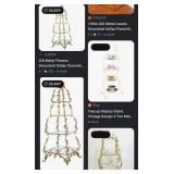 S3 - WROUGHT IRON CURIO DISPLAY (NO CONTENTS)