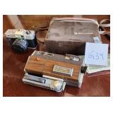 S3 - TWO VINTAGE CAMERAS & CAMERA BAG (G34)