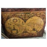 S3 - ANTIQUE MAP ARTWORK FRAMED 22X27" (H105)