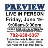 PREVIEW LIVE IN PERSON - Friday, June 19th