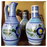 S3 - CERAMIC PITCHER & WATER JUG W/ CUP (E32)
