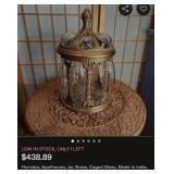 S3 - VINTAGE BLOWN APOTHECARY GLASS HUMIDOR