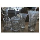 S3 - VINTAGE VASES, PITCHERS, BISCUIT JAR (L109)