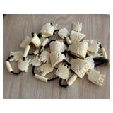 S3 - VINTAGE CARVED BONE NECKLACE (J1)
