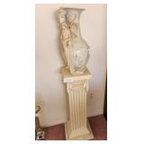 S3 - ART NOUVEAU STYLE VASE WITH PEDESTAL (L20)