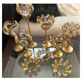 S3 - MIXED LOT DECORATIVE CANDLE HOLDERS (H85)