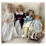 S3 - FOUR COLLECTIBLE DOLLS (L169)