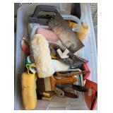 S3 - BIN OF HOUSEHOLD PAINTING SUPPLIES (GG5)