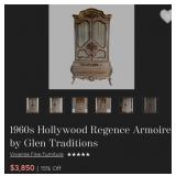 S3 - HOLLYWOOD REGENCY-STYLE ARMOIRE (M17)