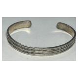STERLING SILVER CUFF BRACELET 16.50GRS