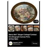 S3 - MARTY BELL ART IN OVAL FRAME (E15)