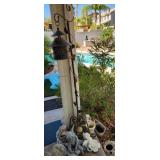 S3 - PATIO LANTERN W/ STAND, STATUARY