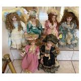 S3 - SIX COLLECTIBLE DOLLS (L159)