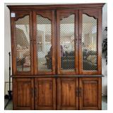 S3 - CHINA HUTCH/BREAKFRONT WITH CONTENTS (F33)