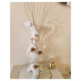 S3 - CAPODIMONTE DECORATIVE PITCHER 26"T (L9)