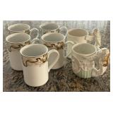 S3 - AMERICAN ATELIER, FITZ & FLOYD MUGS (K9)