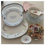 S3 - COLLECTIBLE PLATES, PORCELAIN CAKE SERVER
