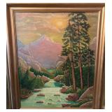 S3 - FORD REYNOLDS ART FRAMED 34X28" (H94)